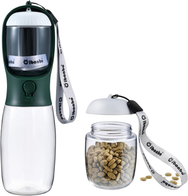 Cibaabo Dog Water Bottle Portable with Food Container & Filter for Travel | Feeding & Hydration | Travel Water Bowl | Portable Pet Dispenser | Dog Gifts | Puppy Essentials | for Hiking Camping Beach27
