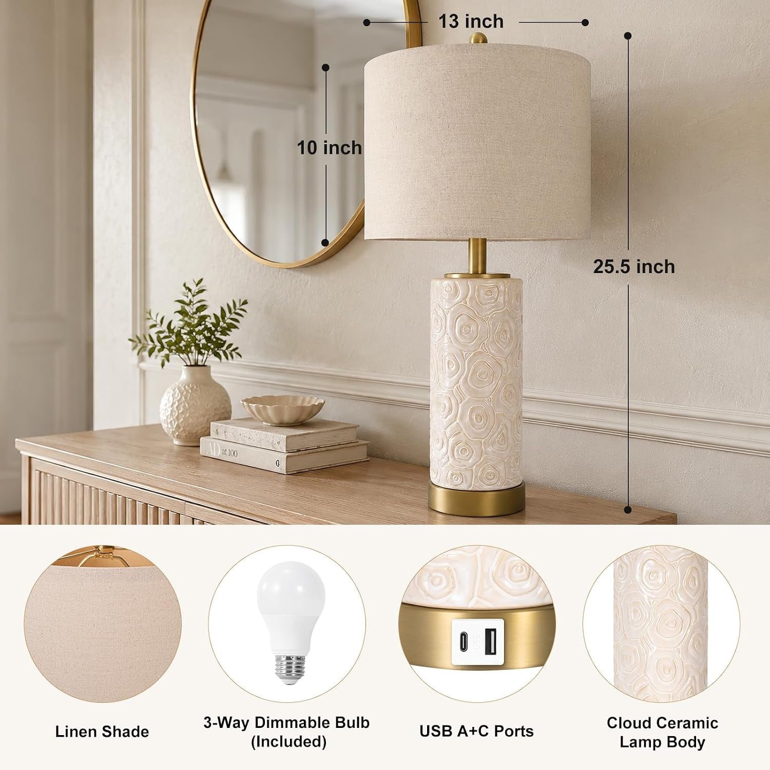 25-5-boho-ceramic-table-lamps-set-of-2-with-3-way-dimmable-bulb-modern-table-lamp-with-usb-a-c-ports-rotary-switch-bedside-lamp-with-linen-shade-for-bedroom-living-room-bulb-included