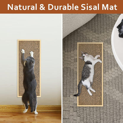 Happyfreesx Splicing Cat Scratch Pad: Cat Scratchers for Indoor Cats and Kitten, 2 Pack Cat Scratching Pad, Cat Scratcher Cardboard, Scratching Pad, Premium Scratch from Cats, Double-Sided Design6