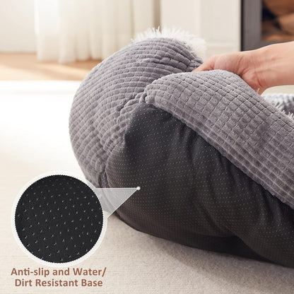 MIXJOY Dog Beds for Small Dogs, Rectangle Cave Hooded Blanket Puppy Bed, Luxury Orthopedic Cat Beds for Indoor Cats, Warmth and Machine Washable (20 Inches, Grey)8