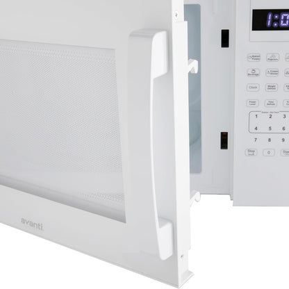 Microwave Oven 1000-Watts Countertop Compact with 9 Pre-Set Cooking Settings, Speed Defrost & by Weight, Electronic Control Panel and Glass Turntable, 1.5-Cu.Ft., White4