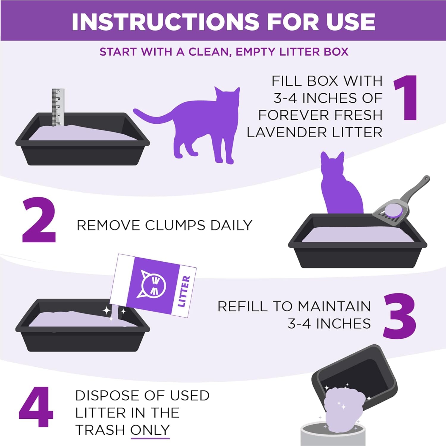 arm-hammer-forever-fresh-clumping-cat-litter-lavender-multicat-cat-litter-odor-control-18lb-with-20-more-lavender-freshness-with-essential-oils