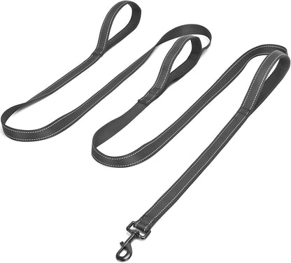 3 Handle Dog Leash 10FT Triple Handle Reflective Large Medium Dog | Multi Handles Heavy Duty Training Lead with Padded Traffic Handles for Control and Safety1