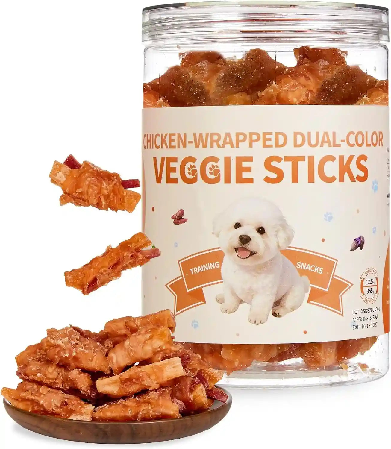 chicken-jerky-sweet-potato-dog-treats-healthy-training-chew-snacks-12-5-oz-1-pack-chicken-wrapped-sweet-potato-veggie-stick-for-small-medium-large-dog-low-fat-pet-healthy-long-lasting-chewy-dog-treats