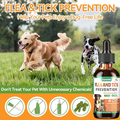 Oral Flea and Tick Prevention for Dogs and Cats with Vitamin 60Ml- Bacon | Dog & Cat Flea and Tick Defense, Cat Flea Drops Supplements with Natural Ingredients, Skin & Coat Supports, All Breeds & Ages5