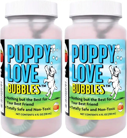 Puppy Love Bubbles, Peanut Butter & Bacon Scented Bubbles 4Oz. Bottle-2 Pack Combo (1 Peanut Butter/1 Bacon) for Dogs15