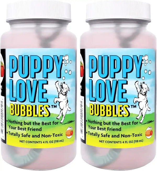 Puppy Love Bubbles, Peanut Butter & Bacon Scented Bubbles 4Oz. Bottle-2 Pack Combo (1 Peanut Butter/1 Bacon) for Dogs15