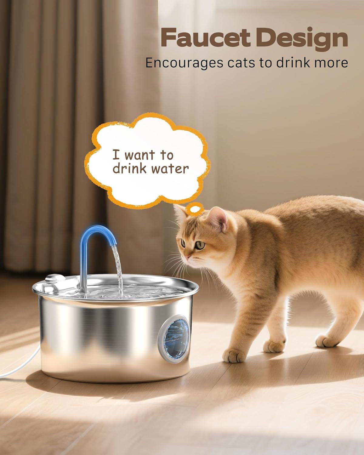 cat-water-fountain-stainless-steel-cat-fountain-for-drinking-88oz-2-6l-pet-water-fountain-for-cats-indoor-quiet-cats-water-bowl-dispenser-pets-feeding-watering-supplies-for-small-animals