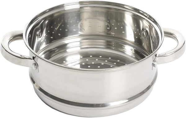 Oster Dutch Oven with Steamer Basket 3-Quart - Sangerfield Stainless Steel, Stovetop Steamer for Vegetables, Rice & Tamales, Dishwasher Safe2