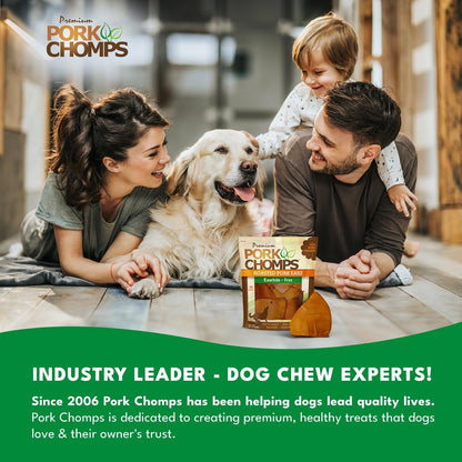 Pork Chomps Roasted Pork Skin Dog Chews, Ear Shapes, 10 Count6