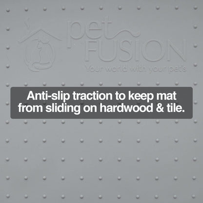 Petfusion Toughgrip Large plus Dog Food Mat [Just the Right Size before Getting Too Big @ 27.5 X 17.5]. Waterproof, Extra Tough FDA Grade Silicone, Grey7