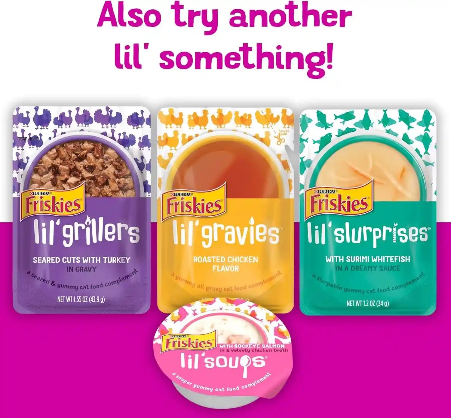 purina-friskies-pureed-cat-food-topper-lil-shakes-with-scrumptious-salmon-lickable-cat-treats-pack-of-16-1-55-oz-pouches