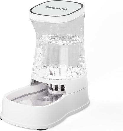 Gardner Pet Automatic Dog Water Dispenser Gravity Stainless Steel Water Waterer Feeder, 100% Bpa-Free Large Capacity Water Feeding Bowls for Medium & Large-Sized Dogs Cats Other Pets -(1 Gallon)6