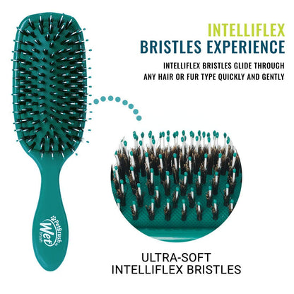 Wet Brush Pet Hair Brush, Smooth, Shiny Fur, Dog and Cat Hairbrush, De-Shedding Comb & Dematting Tool for Grooming Long or Short-Haired Dogs, Tangle-Free for Less Pulling & Tugging, Teal3