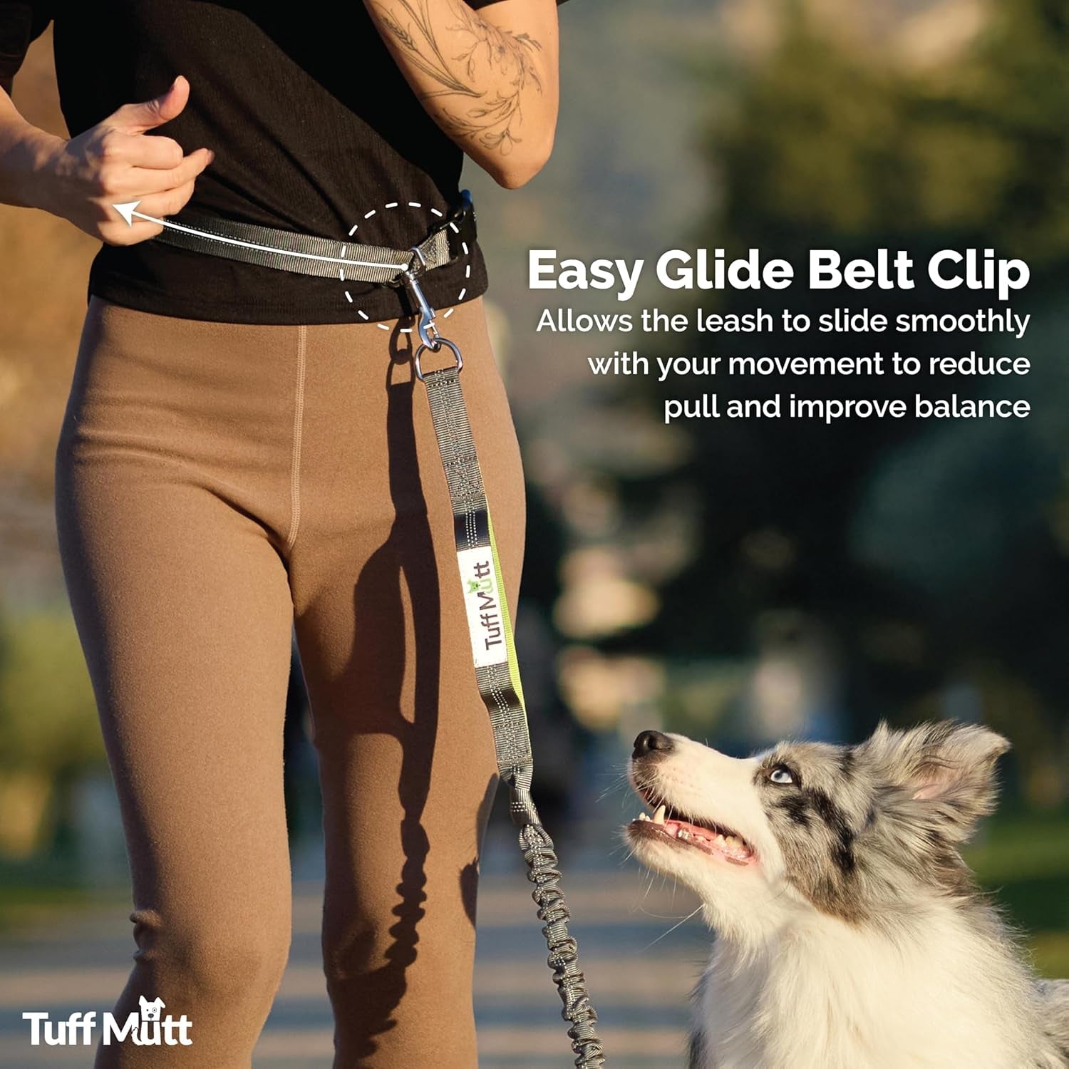 tuff-mutt-hands-free-dog-leash-for-walking-running-hiking-waist-leash-with-bungee-adjustable-belt-reflective-double-handle-design-for-large-medium-dogs