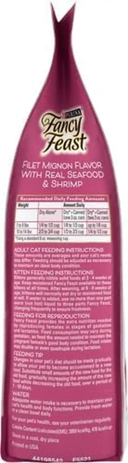 Purina Fancy Feast Dry Cat Food Filet Mignon Flavor with Seafood and Shrimp - 3 Lb. Bag4