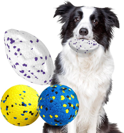 Kimee Dog Balls Tennis Ball Toys Dog Toys for Aggressive Chewers Durable Teething Chew Toys Water Toy Fetch Ball for Large Medium Small Dog and Puppies (4 Balls)13