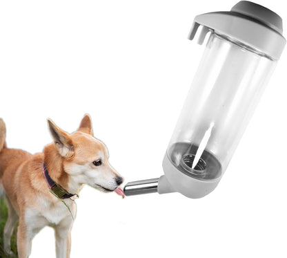 Dog Crate Water Bottle Dispenser - No Drip Cat Kennel Water Dispenser & Cage Water Feeder - Easy-To-Use Water Bottle for Dog Crate - Perfect for Keeping Your Pet Hydrated (Grey)-500Ml10