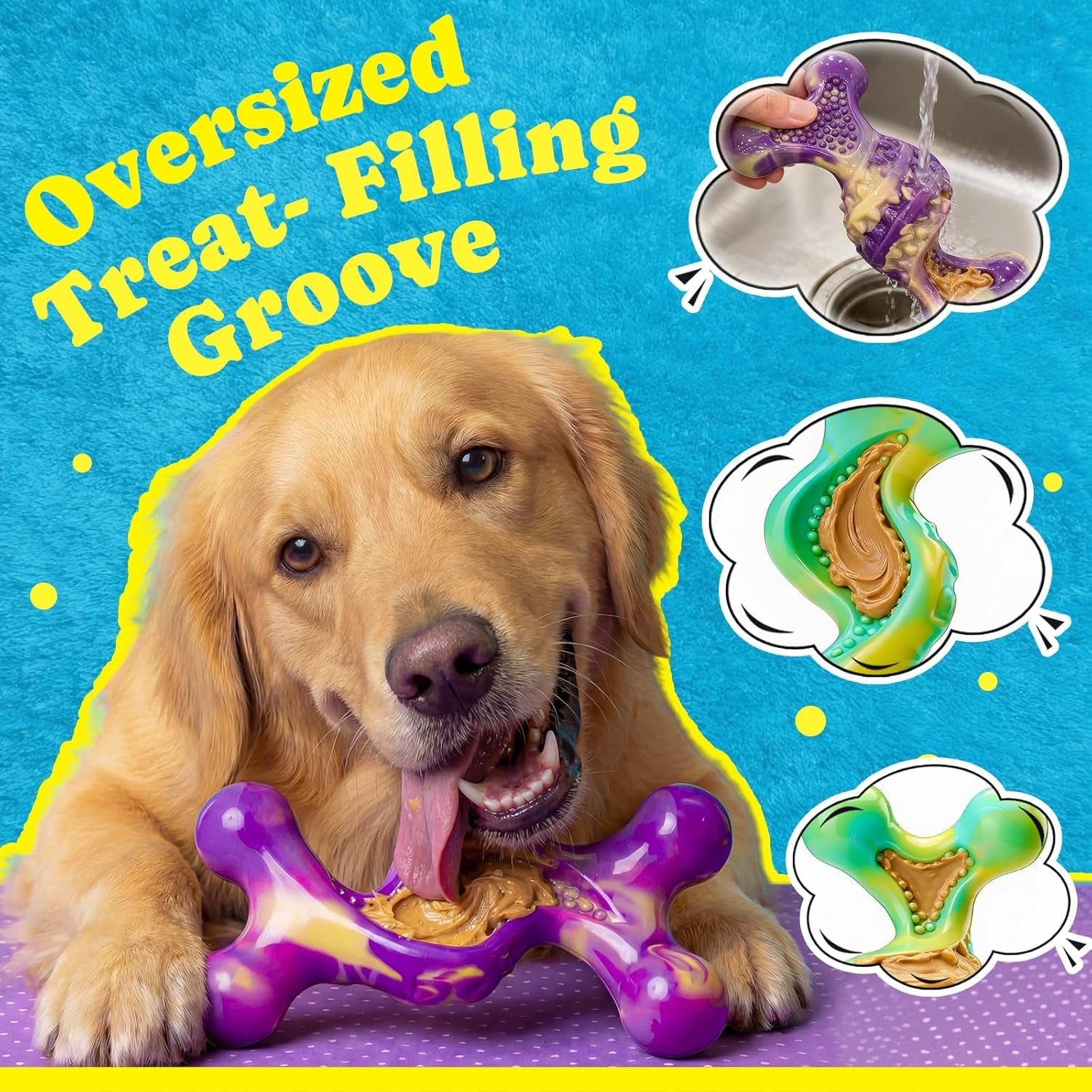 kseroo-2-pack-indestructible-dog-toys-for-aggressive-chewers-30-120-lbs-bacon-flavor-nylon-hard-dog-toys-tough-dog-toys-for-medium-large-breeds-durable-dog-chew-toys-to-keep-them-busy