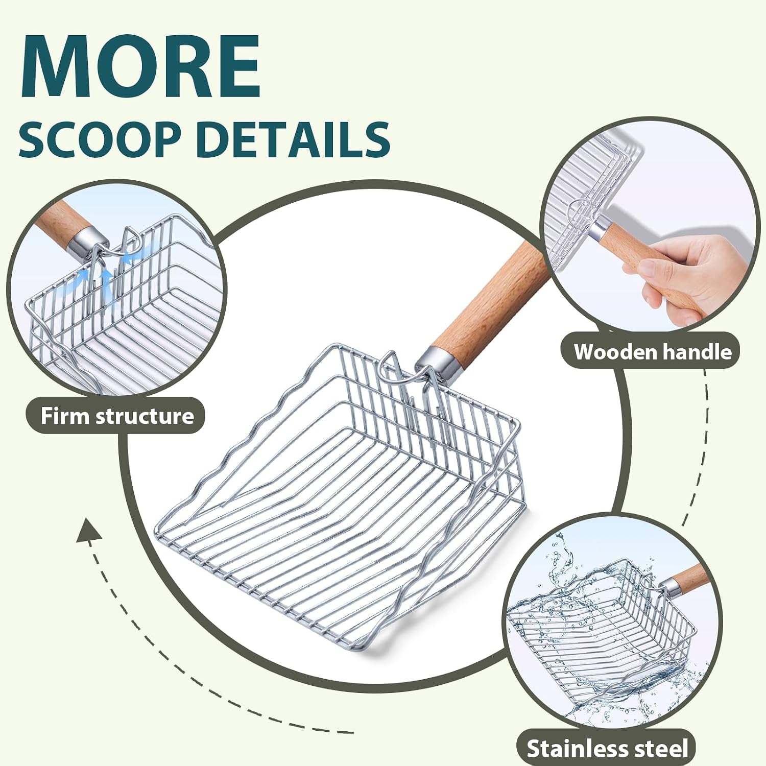 cat-litter-scoop-kitty-metal-scooper-with-hook-and-hole-non-stick-stainless-steel-kitten-poop-lifter-durable-heavy-duty-sifter-easy-to-clean-saves-time-for-litter-box