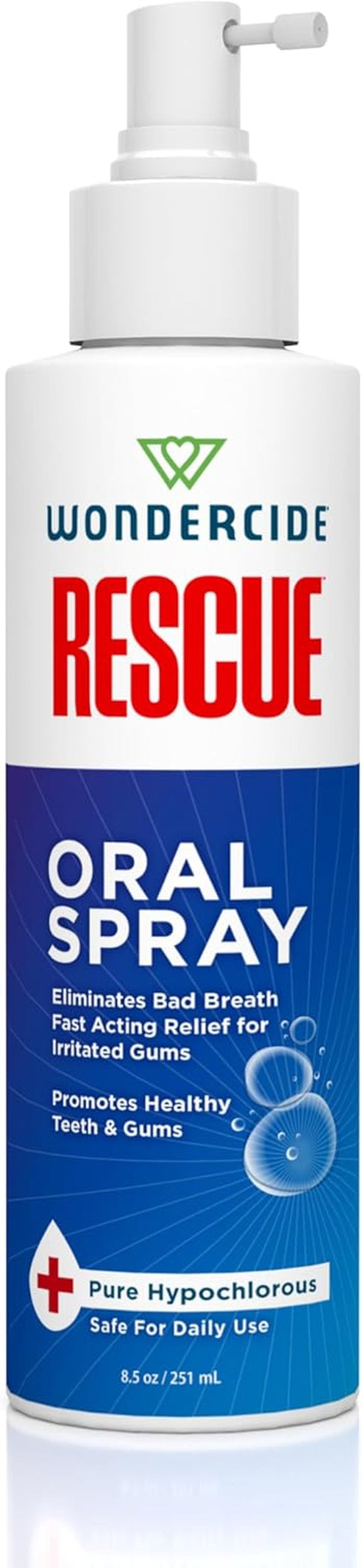 Wondercide Rescue - Oral Spray for Dogs and Cats - 8.5 Oz | Freshens Breath, Soothes Gums, Alcohol Free Daily Dental Care - with Pure Hypochlorous1