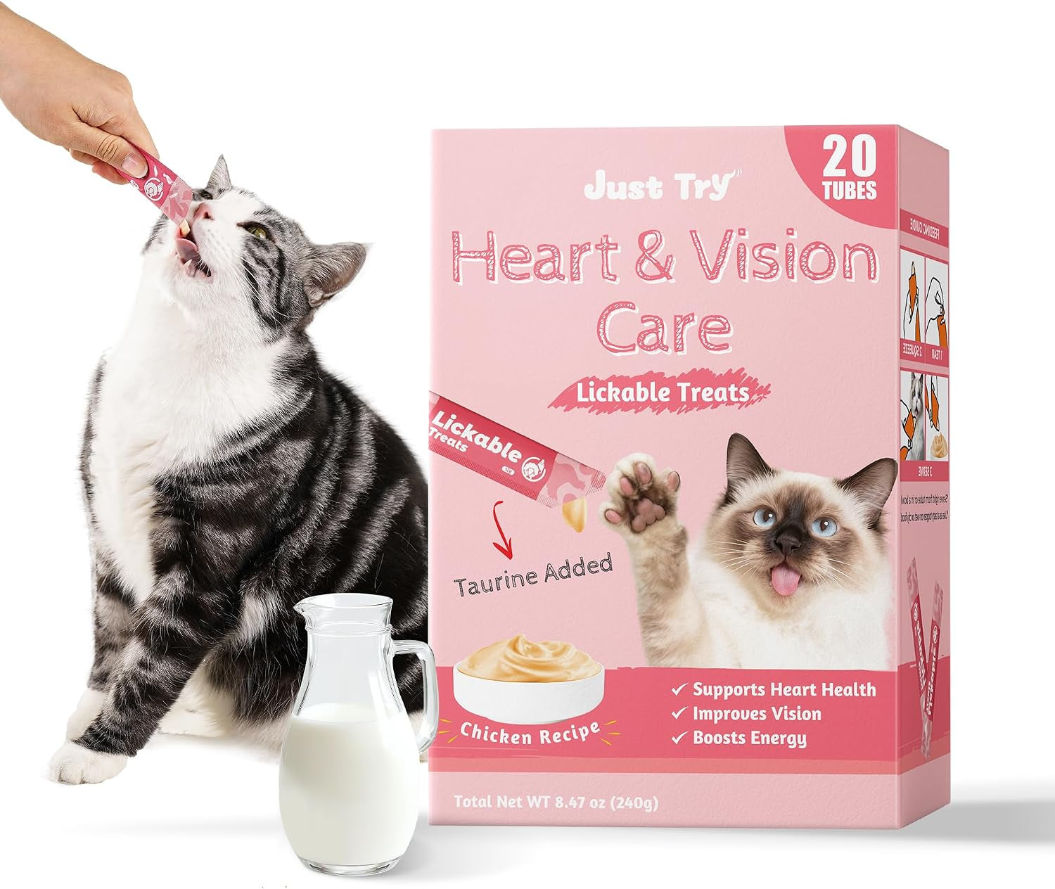 just-try-lickable-cat-treats-healthy-cat-grass-treats-20-tubes-soft-creamy-hairball-control-relief-functional-with-taurine-vitamin-e-for-cats