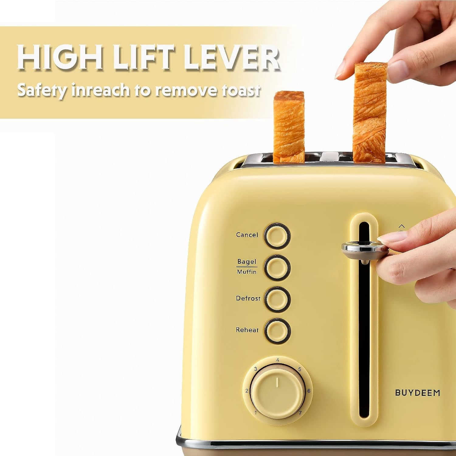 dt620-2-slice-toaster-7-shade-settings-1-5-wide-slots-yellow-for-toast-bagel-english-muffin-6-toasting-functions-retro-stainless-steel-high-lift-lever