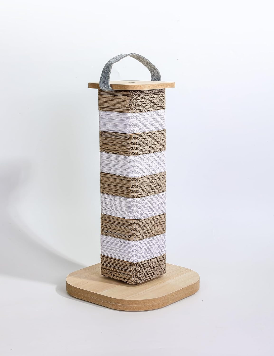 cat-scratching-post-for-indoor-cats-23-6-inch-tall-cardboard-cat-scratcher-pad-for-kittens-cats-multi-surface-scratching-board-easy-assembly-protects-furniture