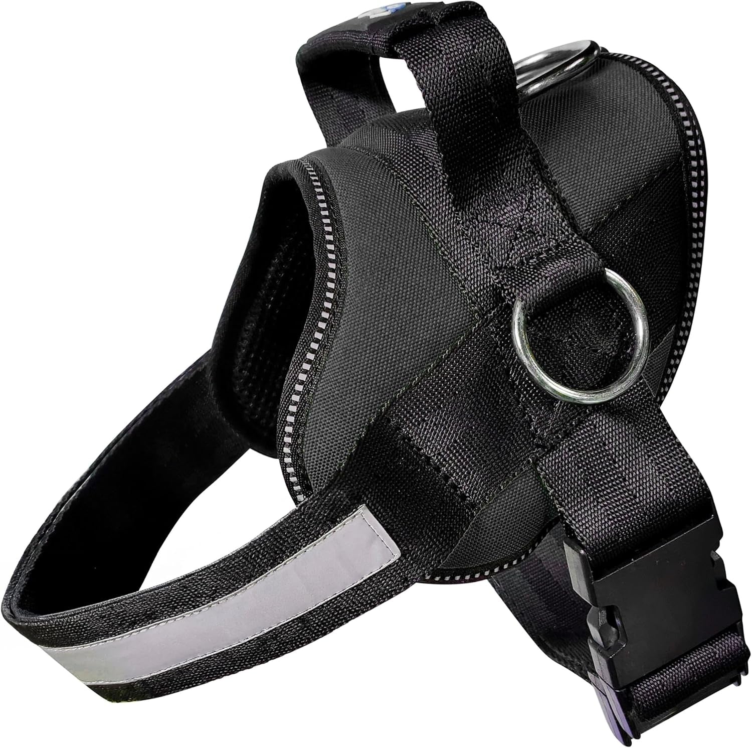 joyride-basic-dog-harness-1-0-blue-serenity-m-adjustable-pet-vest-with-3-side-leash-rings-for-training-walking-and-improved-control-for-small-medium-or-large-dogs