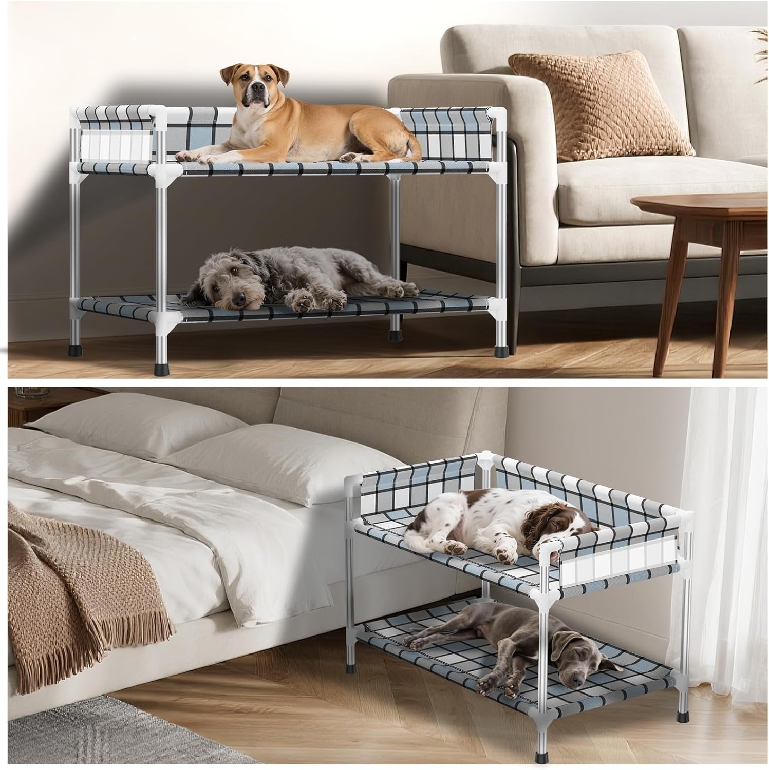 bedside-dog-bunk-bed-with-guardrail-2-layers-window-perch-sleeper-dogs-cot-2-tier-bedside-sleeper-with-3-fence-double-elevated-human-dog-bed-for-multi-pet-households-medium