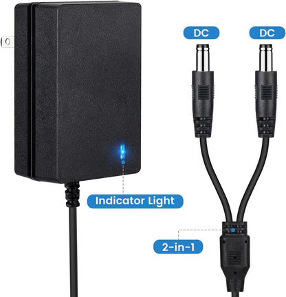 E Collar Charger for Mini Educator 300 400 ET-300 ET-400 Training Collars | Dog Shock Collar Dual Lead Charging Cable Power Adapter Cord6