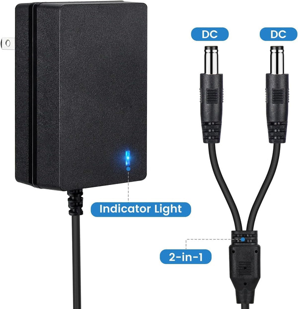 E Collar Charger for Mini Educator 300 400 ET-300 ET-400 Training Collars | Dog Shock Collar Dual Lead Charging Cable Power Adapter Cord6