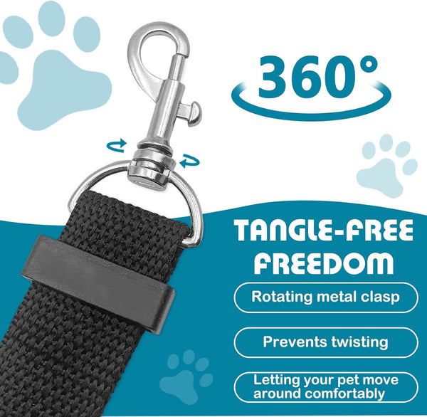 2 Pack Adjustable Dog Car Seat Belt, Heavy Duty Nylon Pet Safety Leash4