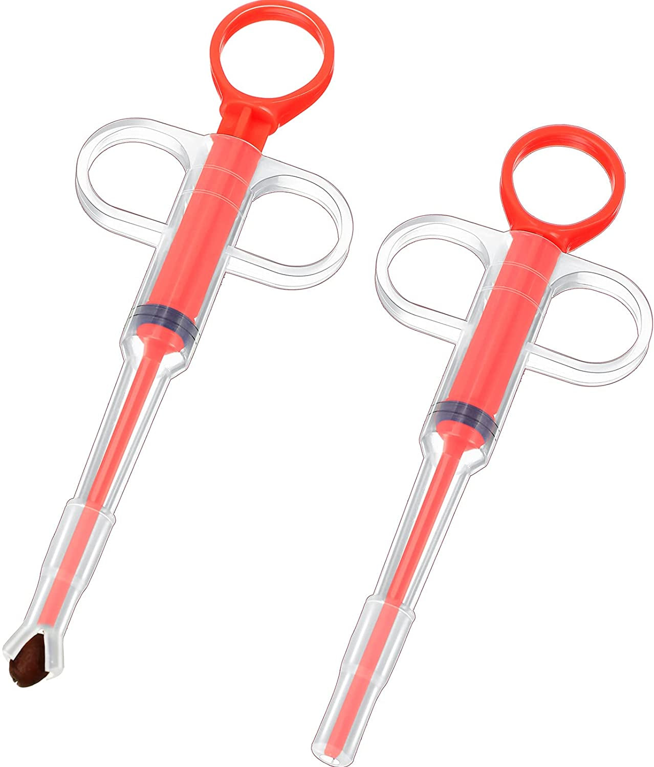 2-pcs-pet-pill-plunger-popper-for-small-cats-dogs-red