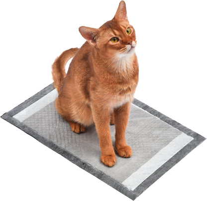 Fresh Step Charcoal Litter Box Pads with Activated Carbon for Odor Control, Ultra-Absorbent with Leak-Proof Bottom for Scrub-Free Cleanup, 16.9 X 11.4 Inches, 7 Count6