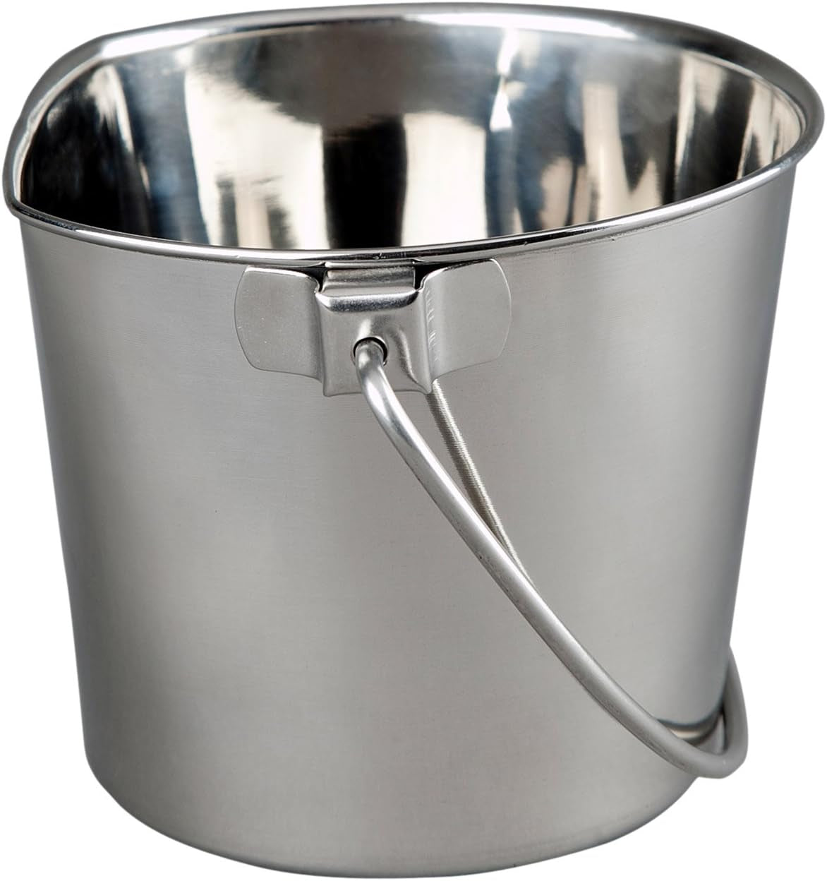 advance-pet-products-4-quart-stainless-steel-bucket-with-dual-hook-perfectly-fits-on-kennels-cages-and-critter-crates-heavy-duty-bucket-for-pets-cleaning-food-prep-flat-sided-pail