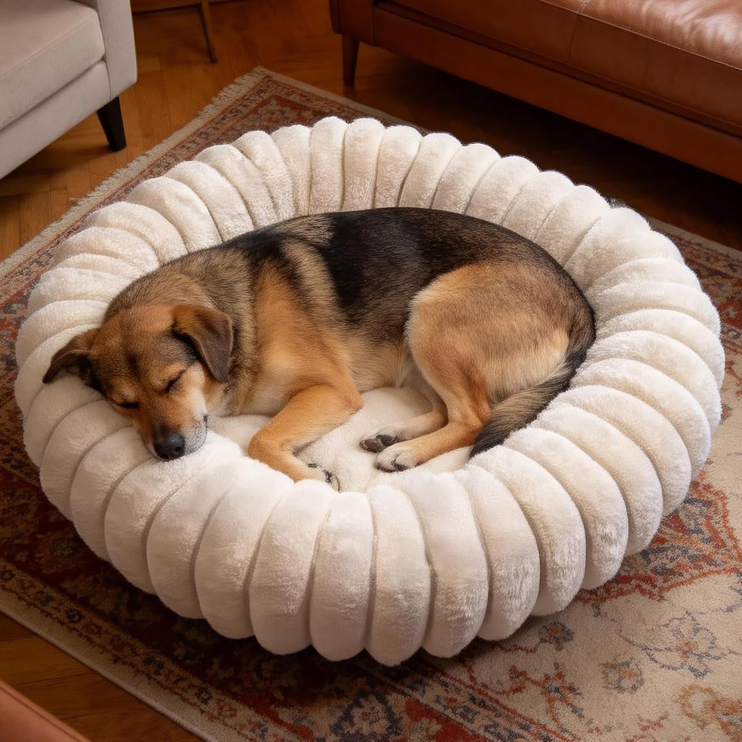 donut-dog-and-cat-bed-luxurious-comfortable-faux-rabbit-fur-pet-beds-round-anti-anxiety-calming-puppy-kitten-bed-with-anti-slip-bottom-for-small-medium-dogs-cats20-white