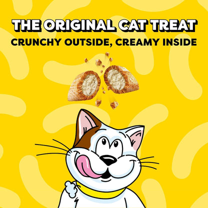 Temptations Jumbo Stuff Crunchy & Soft Cat Treats, Salmon, 14 Oz | Bigger than Classic Temptations, Crunchy Outside, Soft Inside, under 2 Calories per Treat, Stay-Fresh Resealable Tub3