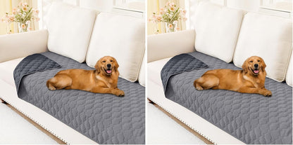 Smiry Waterproof Dog Bed Cover Blanket, Reversible Pet Blanket | Soft Reversible, Washable Leakproof Cats Dogs Couch Cover for Sofa, Couch, Furniture (30X70 Inch)125