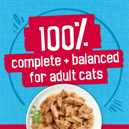 Purina Friskies Prime Filets with Ocean Whitefish and Tuna in Sauce High Protein Wet Cat Food - (Pack of 24) 5.5 Oz. Cans6
