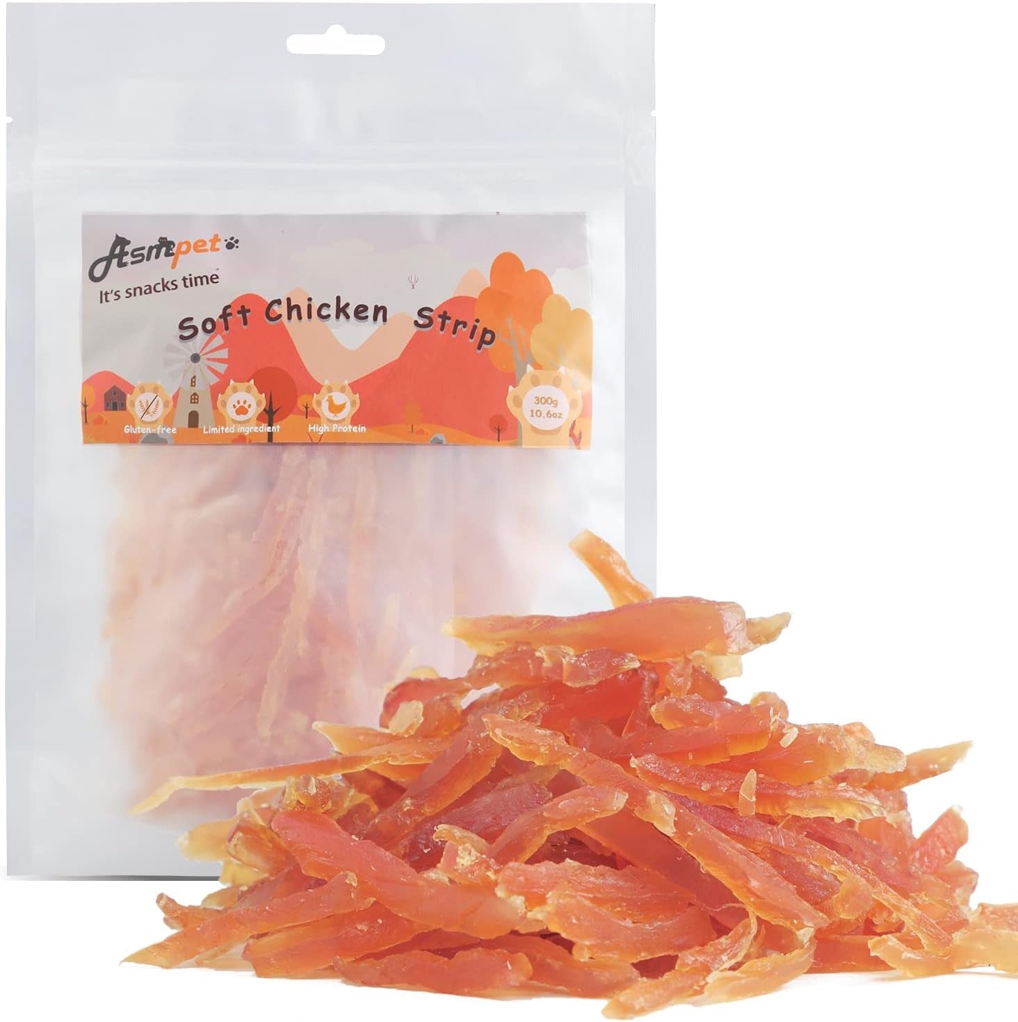dog-and-cat-treats-chicken-strips-grain-free-soft-chewy-10-6-oz-training-rewards-for-small-medium-large-dogs