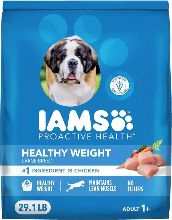 IAMS Proactive Health Healthy Weight Dry Dog Food, Chicken, 29.1 Lb | Real Chicken #1 Ingredient, L-Carnitine for Metabolism, Strong Muscles, No Fillers or Artificial Flavors, Vet-Recommended12