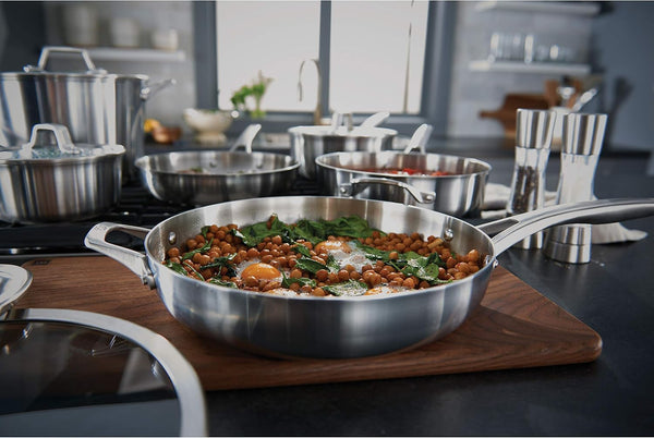 Calphalon Stainless Steel Kitchen Cookware, 11-Piece Pots and Pans Set with Stay-Cool Handles, Dishwasher & Oven Safe, Silver8