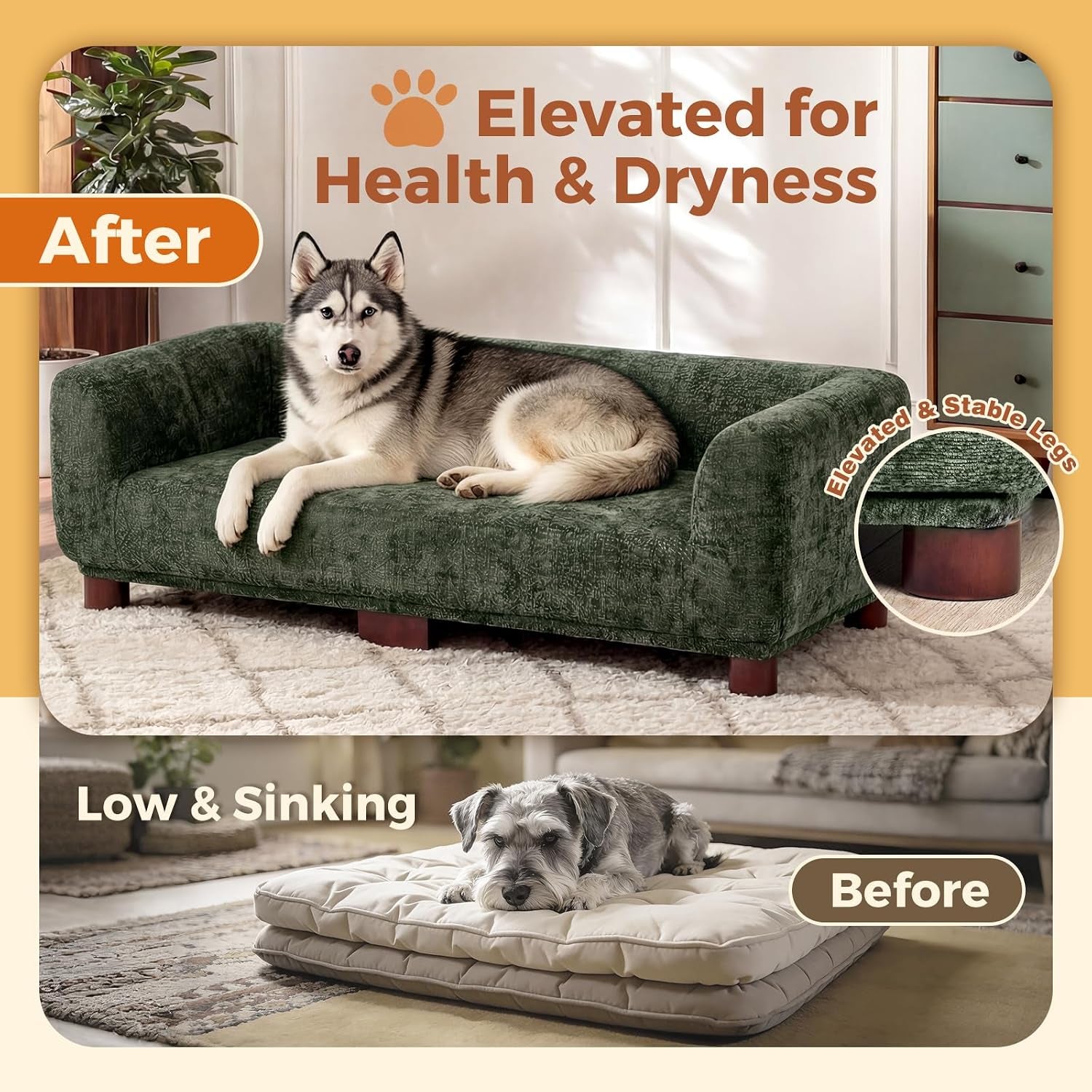 dog-couch-sofa-for-large-extra-large-dogs-elevated-pet-bed-with-legs-button-tufted-chenille-dog-couch-with-backrest-and-armrests-modern-indoor-dog-furnituregreen-xxl-55-x-28-x-15