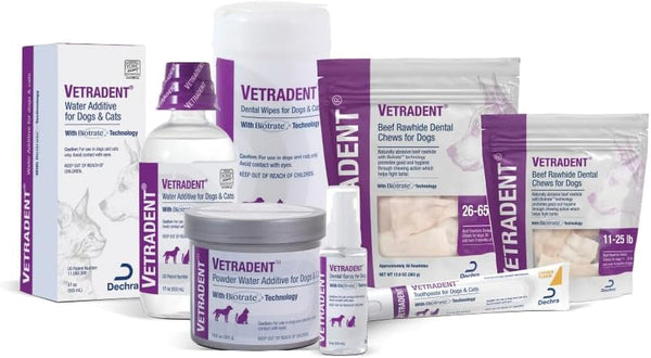 Vetradent Dental Wipes, 60 Ct | Biotrate™ Technology; Xylitol-Free, Alcohol-Free; Packaging May Vary4