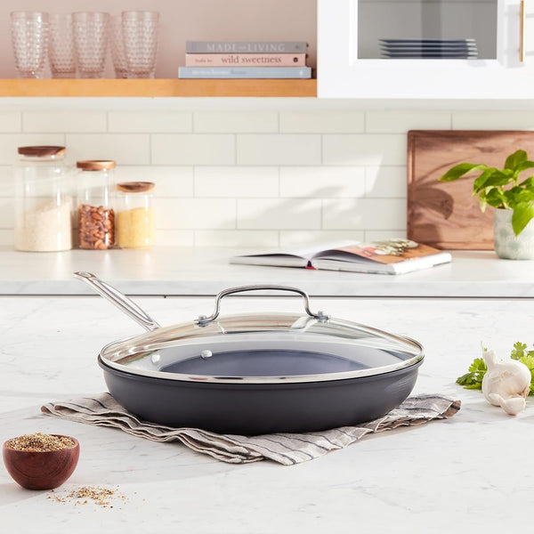 Chef'S Classic™ Nonstick Hard Anodized 12" Nonstick Skillet with Glass Cover3