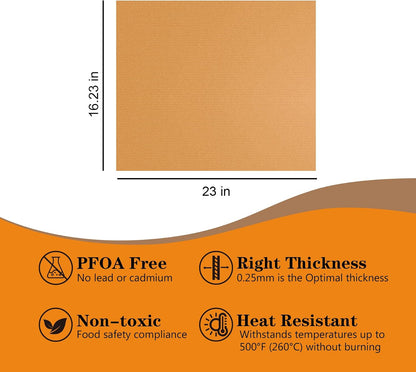 16X24 Inch 4 Pack Thickened Copper Oven Liners for Bottom of Oven | Non Stick Teflon Oven Mats BPA & PFOA Free, Reusable Heavy Duty Heat Resistant Fit Electric Gas Toaster Microwave Ovens Grill4