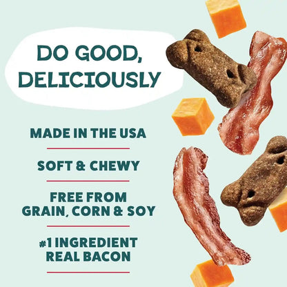 Shameless Pets Soft Dog Treats – Bacon Me Crazy Meaty Tenders, Soft & Chewy Treats for Dogs, Real Bacon 1St Ingredient, Grain Free, Healthy Treats for Small, Medium & Large Dogs, 8Oz3