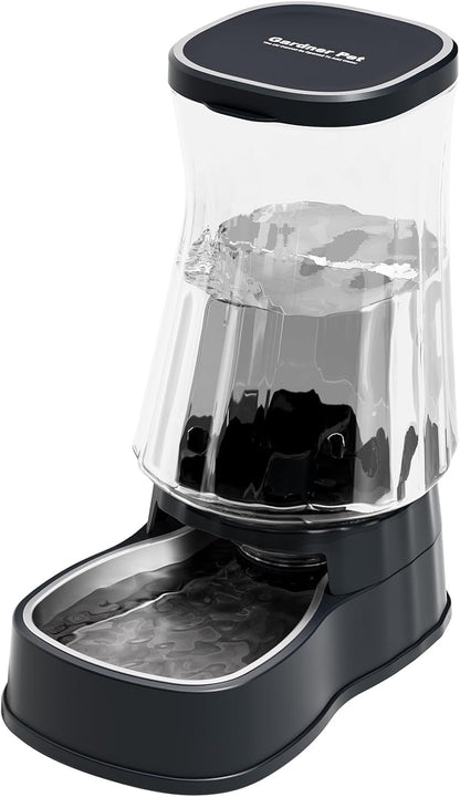 Gardner Pet Automatic Dog Water Dispenser Gravity Stainless Steel Water Waterer Feeder, 100% Bpa-Free Large Capacity Water Feeding Bowls for Medium & Large-Sized Dogs Cats Other Pets -(1 Gallon)9