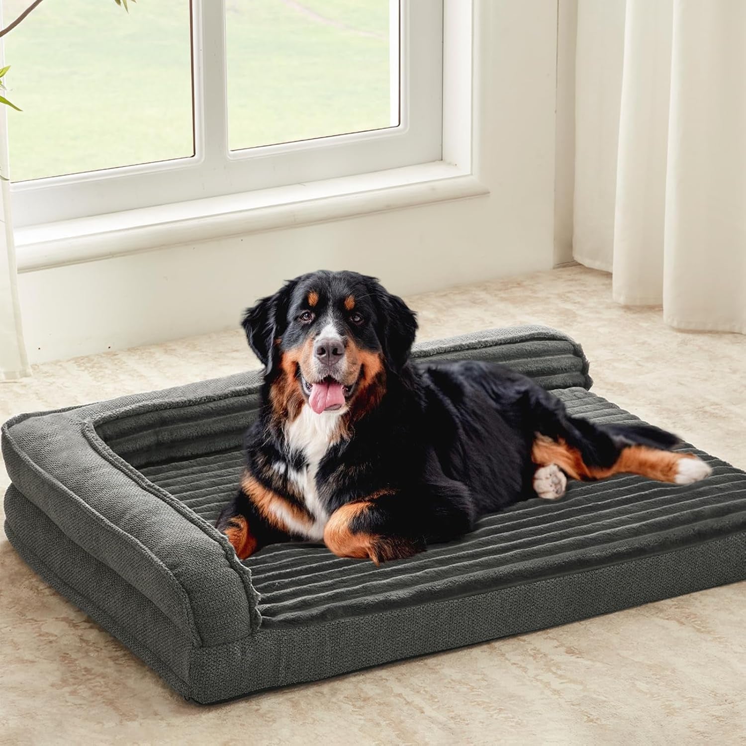 windracing-orthopedic-dog-beds-for-medium-dogs-waterproof-egg-foam-dog-sofa-bed-with-l-bolster-sides-washable-medium-pet-bed-with-removable-cover-non-slip-bottom-36-x-23-inch-gray